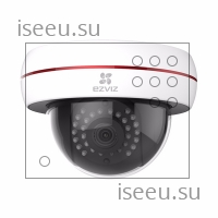 Видеокамера Ezviz C4S (Wi-Fi)