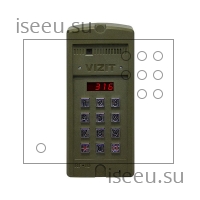 Вызывная панель Vizit БВД-316R